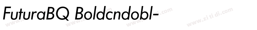 FuturaBQ Boldcndobl字体转换